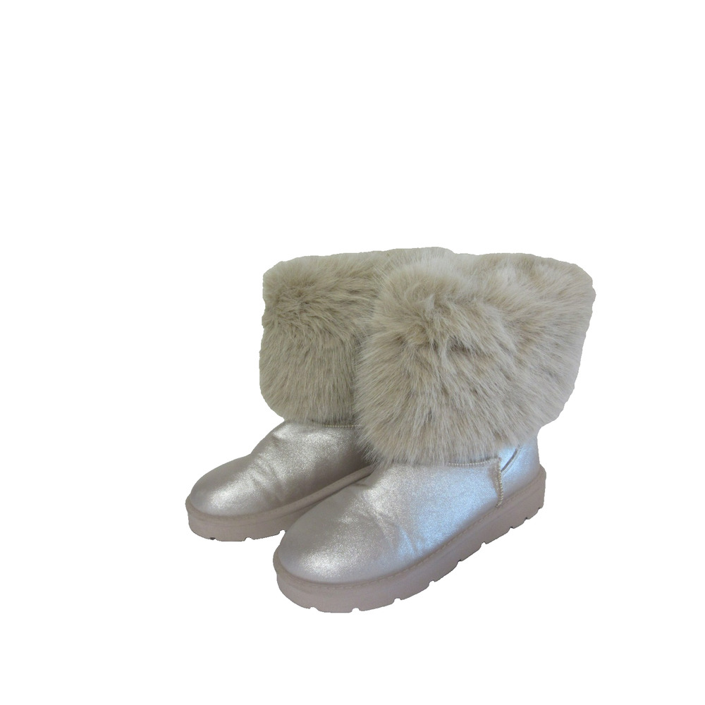 JOURNEE Shany Champagne 10 Faux Fur Vegan Winter Cold Weather Bootie